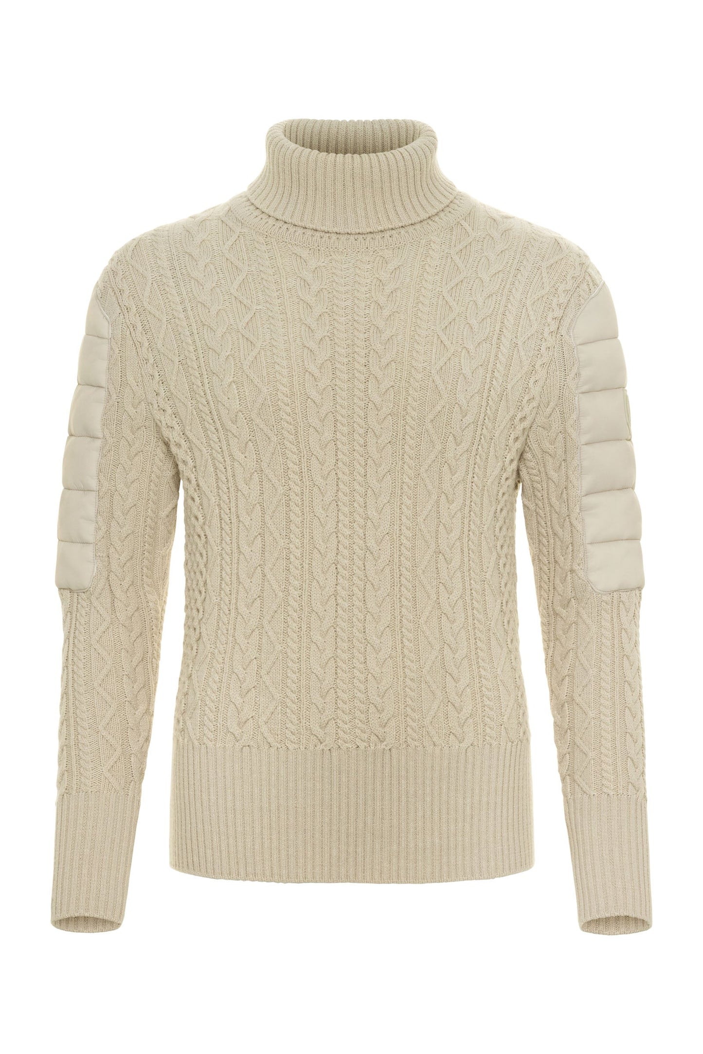 Eloisa Cableknit and Nylon Padded Sweater