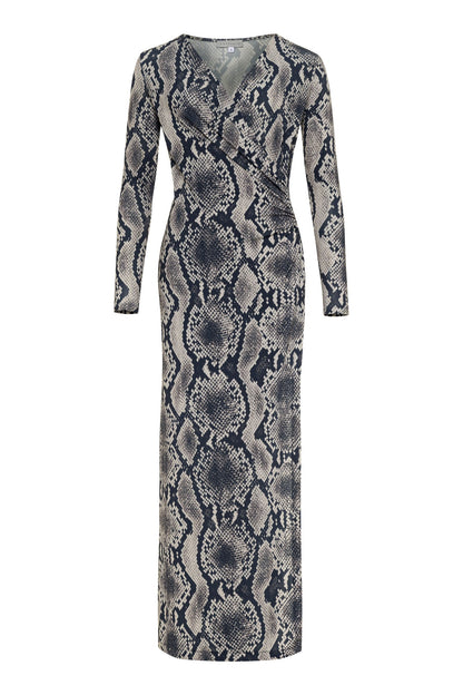 Printed Janie Wrap Maxi Dress