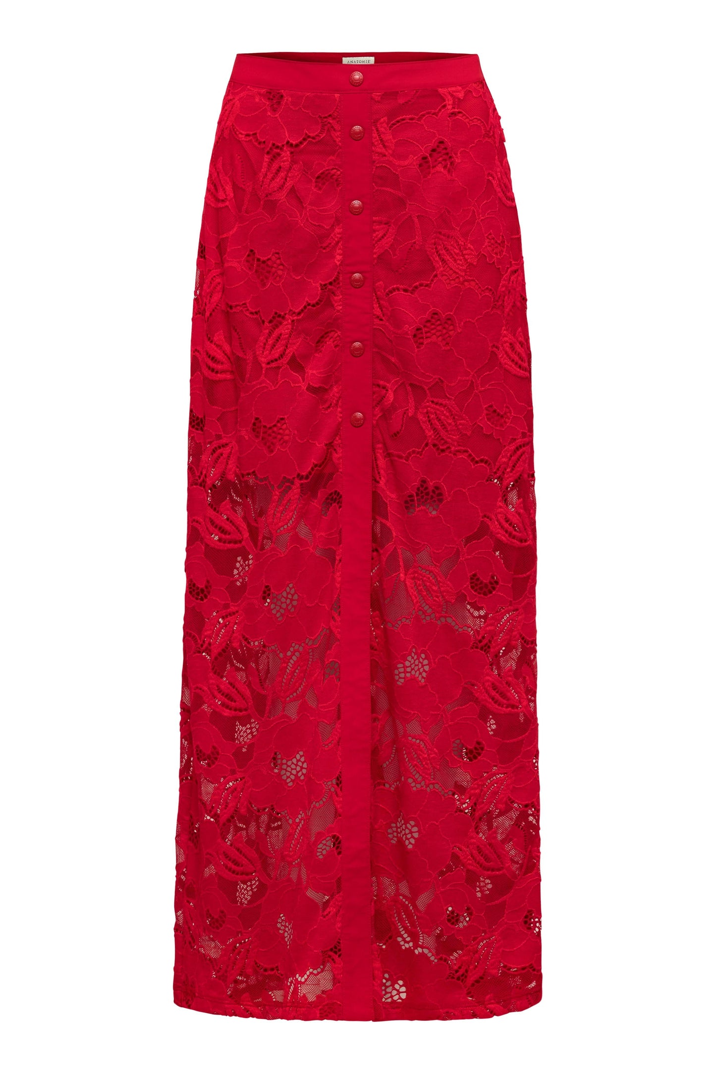 Ariel Ultralight & Lace Button Down Maxi Skirt
