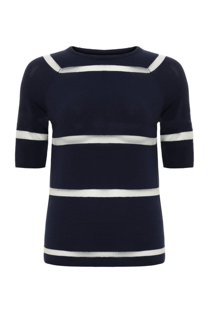 Campbell Sheer Stripe Pullover Top