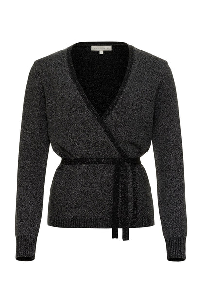 Christa Wrap Sweater with Tie Waist