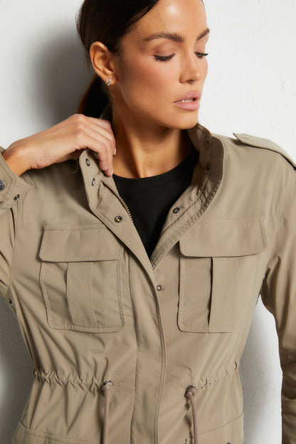Courtney Lightweight Utility Jacket with Hood