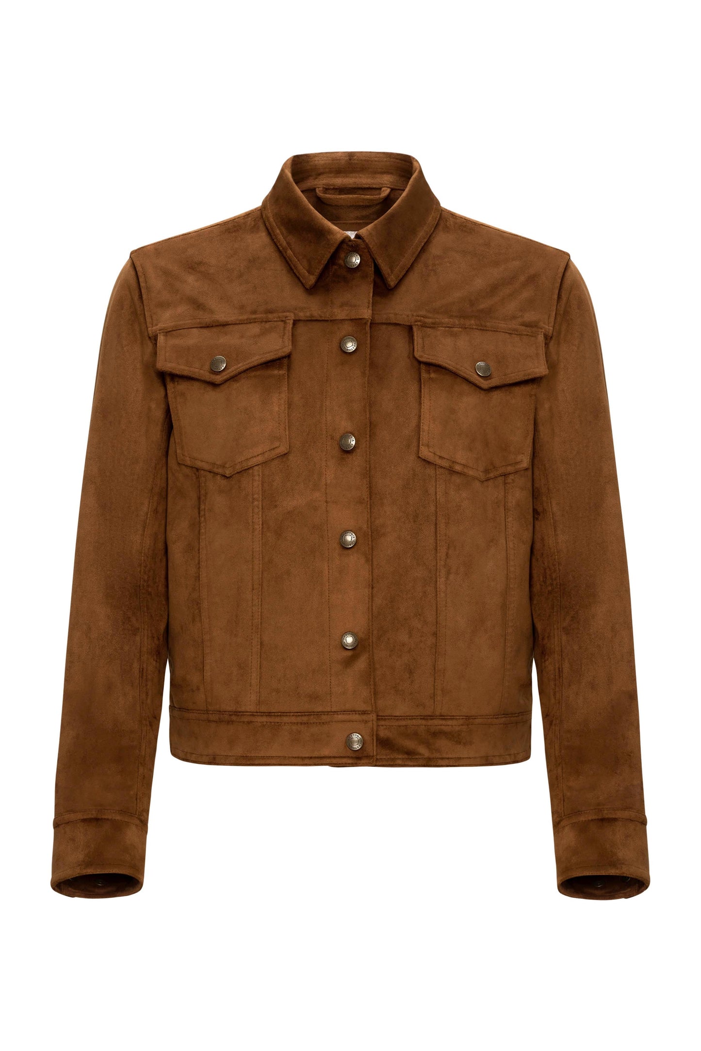 Delilah Faux Suede Trucker Jacket
