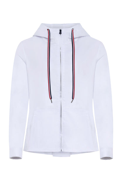 Gabi Stretch Woven Hooded Full Zip Jacket