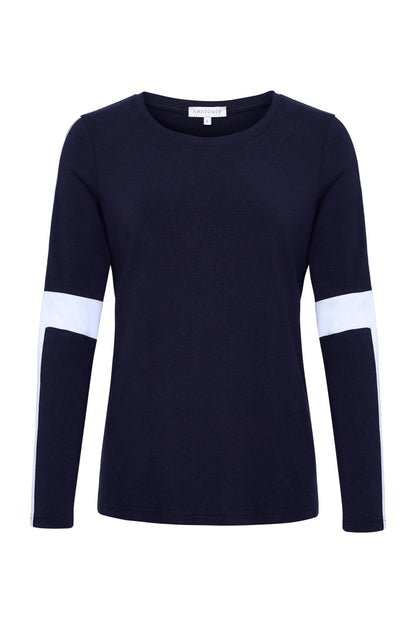 Kensley Contrast Sleeve Pima Top