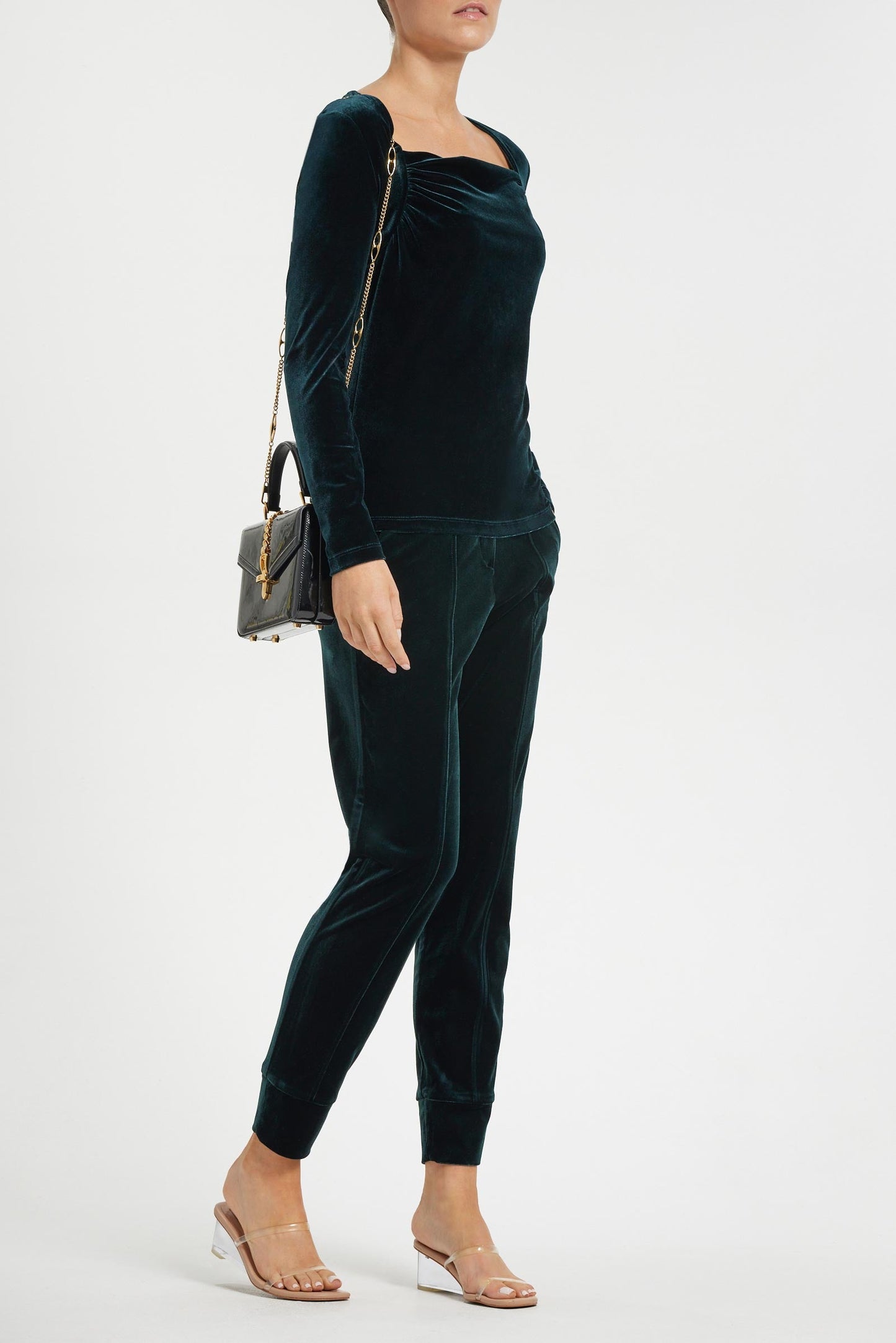 Kori Stretch Velvet Jogger