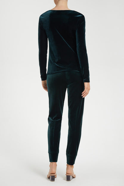 Kori Stretch Velvet Jogger