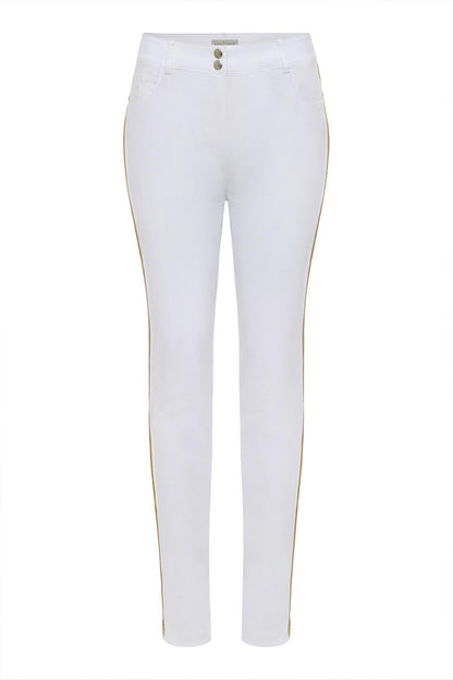 Luli Stripe Performance Cotton Skinny Pant