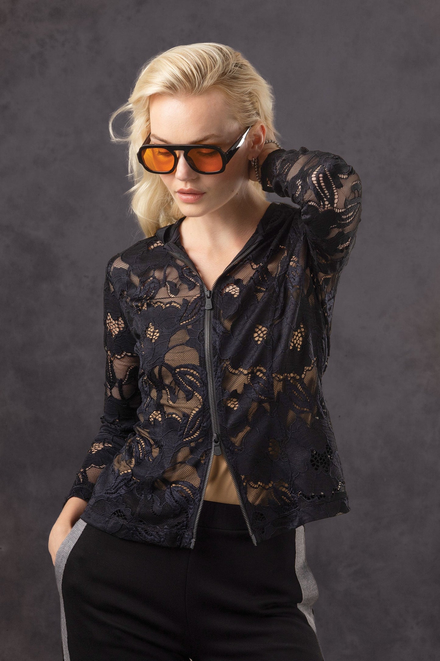 Lace Bree Full Zip Jacket with Hood