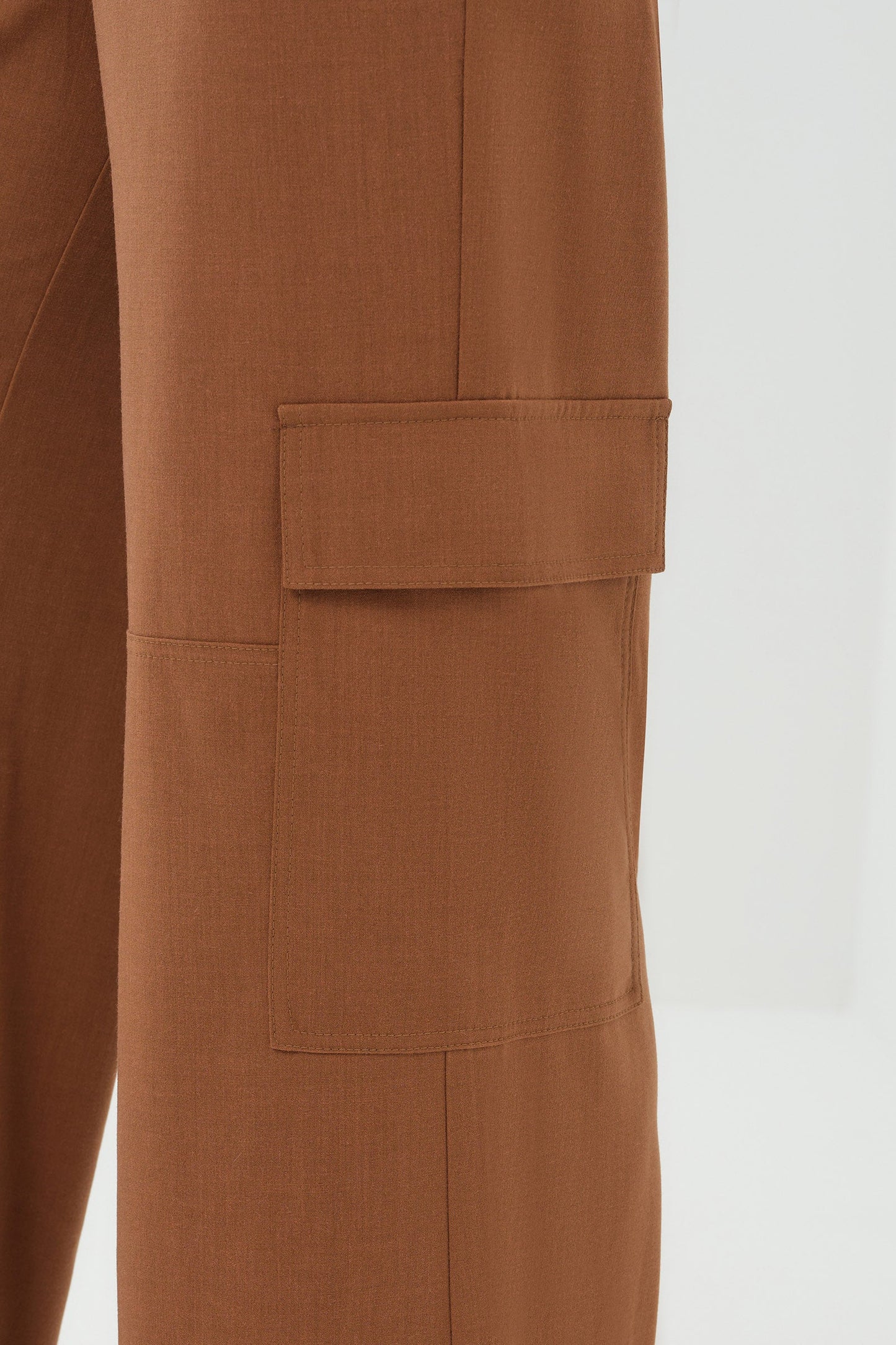 Herron Woven Cargo Wide Leg Pull-On Pant