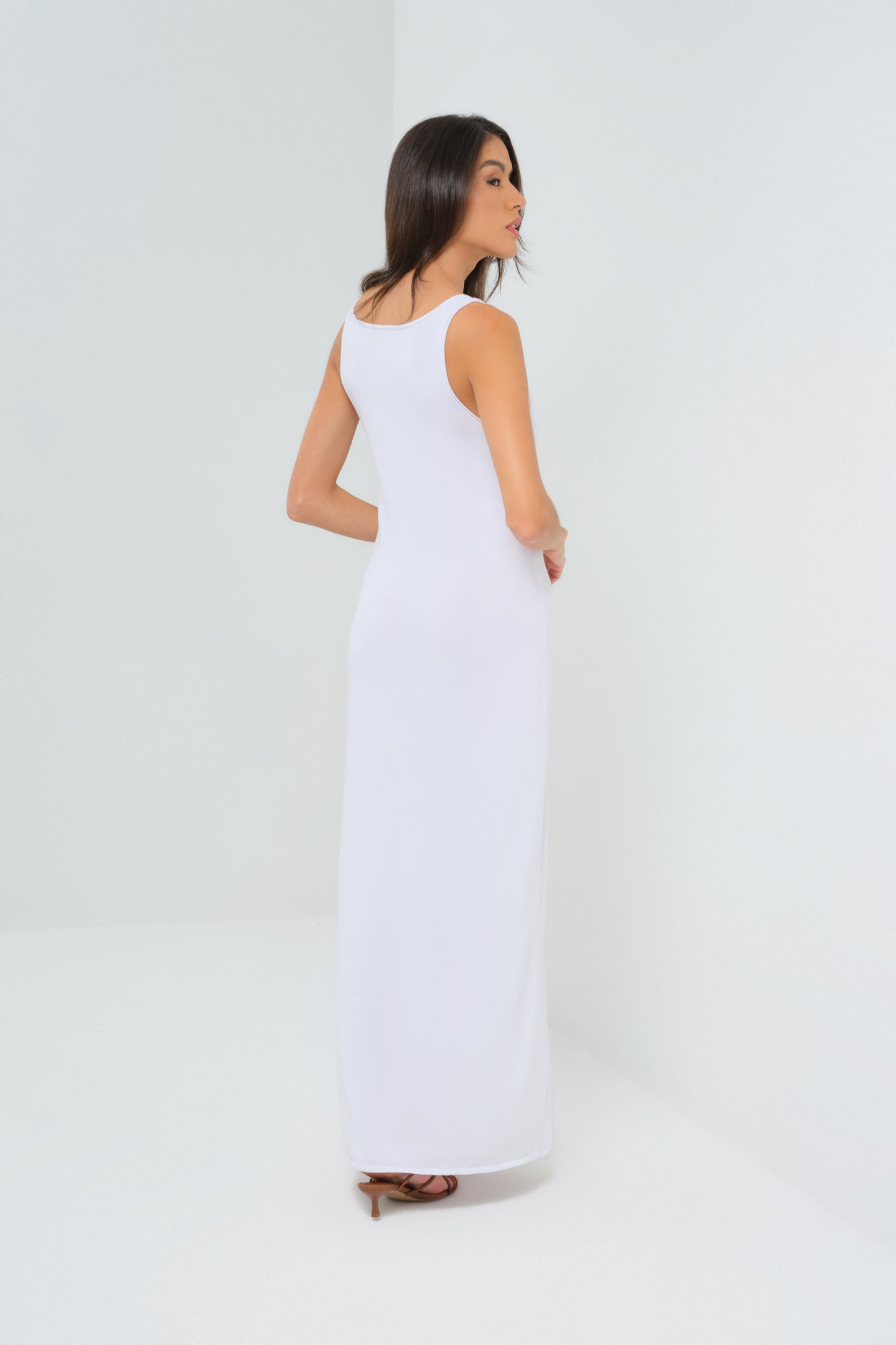 Milo Knit Maxi Dress with Button Front