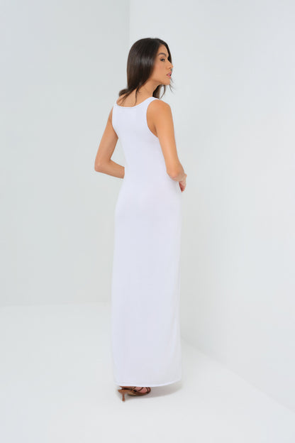 Milo Knit Maxi Dress with Button Front