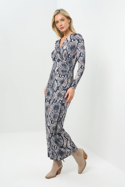 Printed Janie Wrap Maxi Dress
