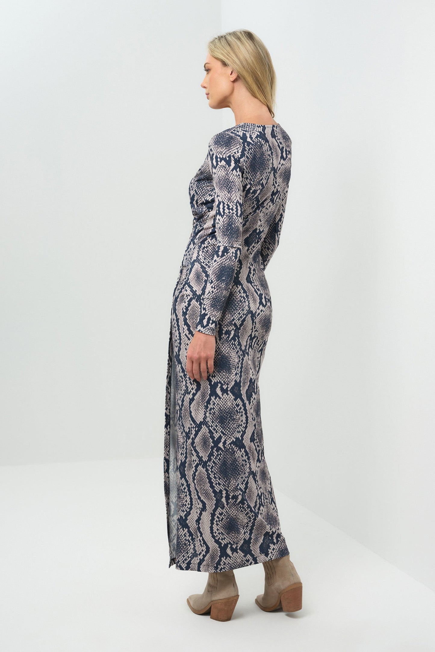 Printed Janie Wrap Maxi Dress