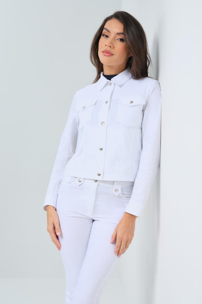 Delilah Performance Cotton Trucker Jacket