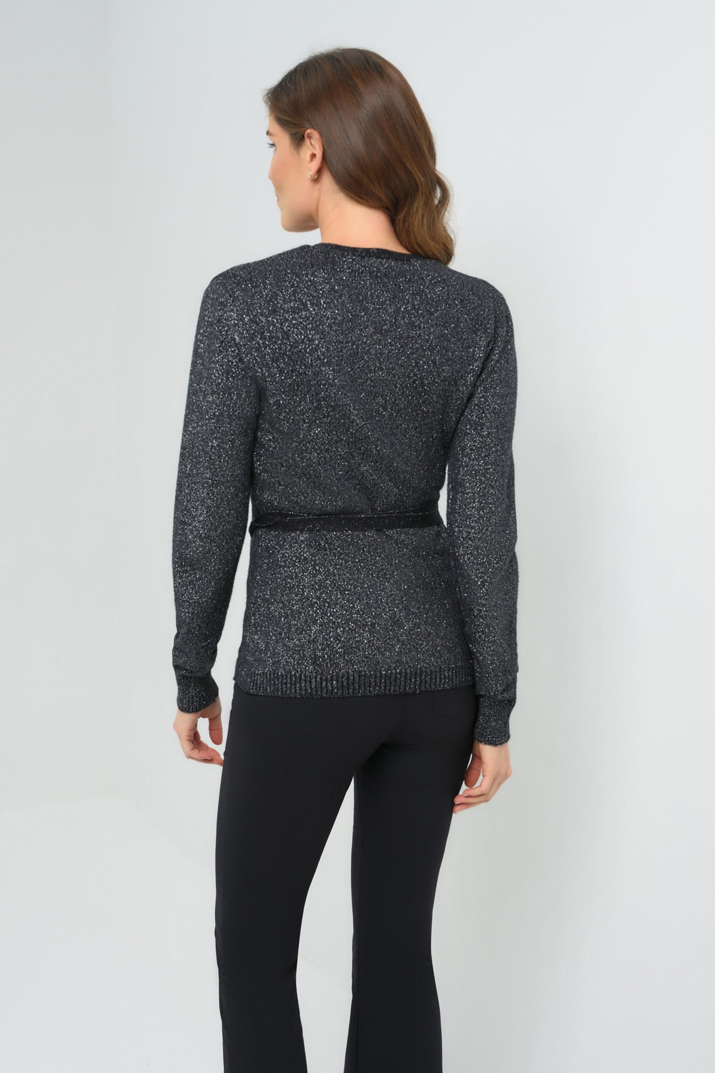 Christa Wrap Sweater with Tie Waist