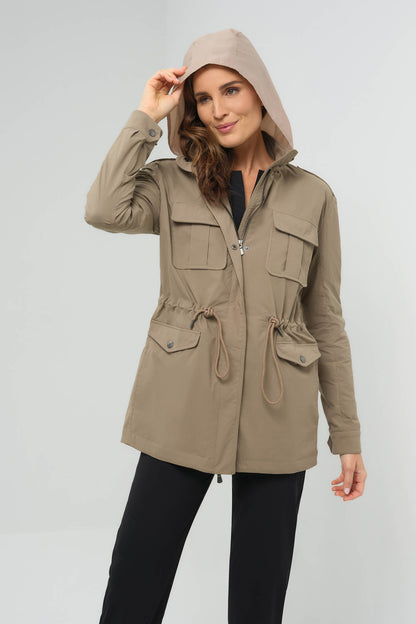 Courtney Lightweight Utility Jacket with Hood