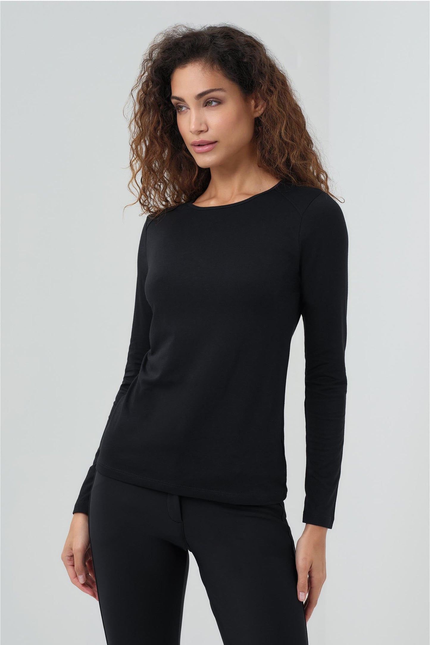 Tony Pima Cotton Long-Sleeve Top