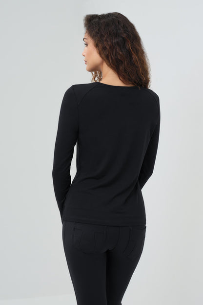 Tony Pima Cotton Long-Sleeve Top