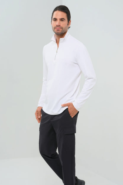 Charlie Zip Pima Top