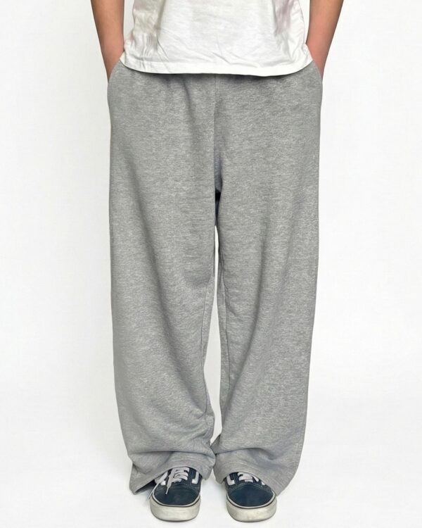 Heather Grey Wide Leg Sweatpants | Fashionable Frequent Flyer
