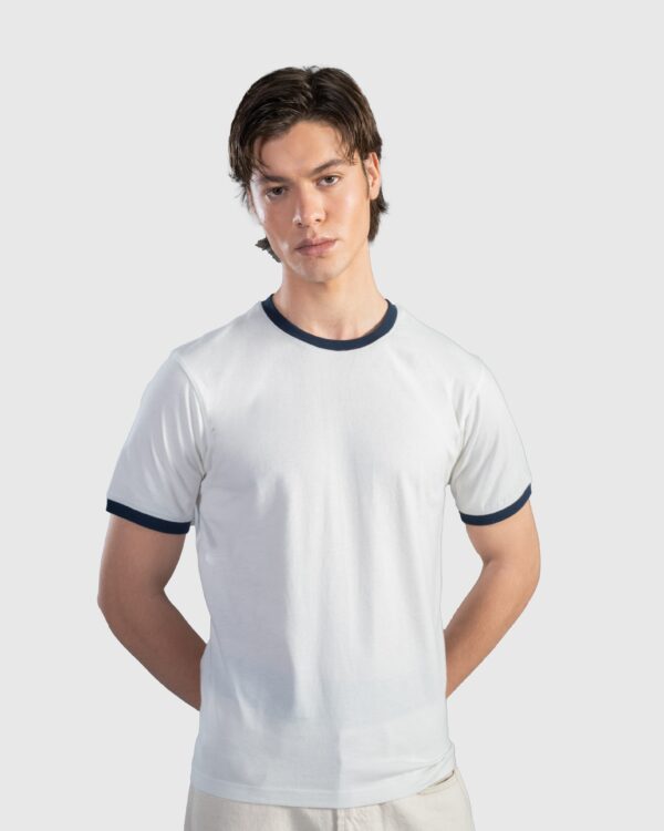White Ringer Tee | Fashionable Frequent Flyer