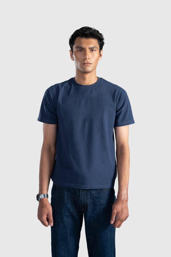 Navy Baby Tee Men | Fashionable Frequent Flyer
