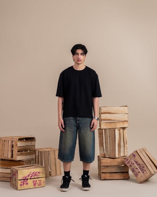 Dirty Blue Jorts | Fashionable Frequent Flyer