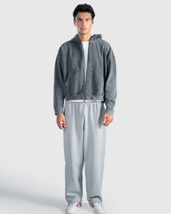 Dark Grey Zip Up | Fashionable Frequent Flyer