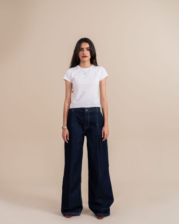Raw Pleated Wide Leg | Fashionable Frequent Flyer