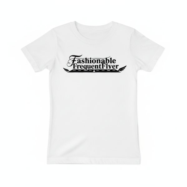 FashionableFrequentFlyer Girls White T-Shirt