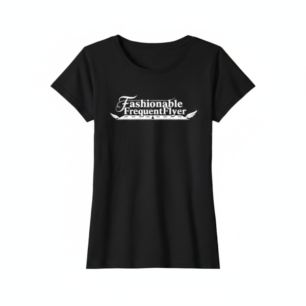 FashionableFrequentFlyer Girls Black T-Shirt